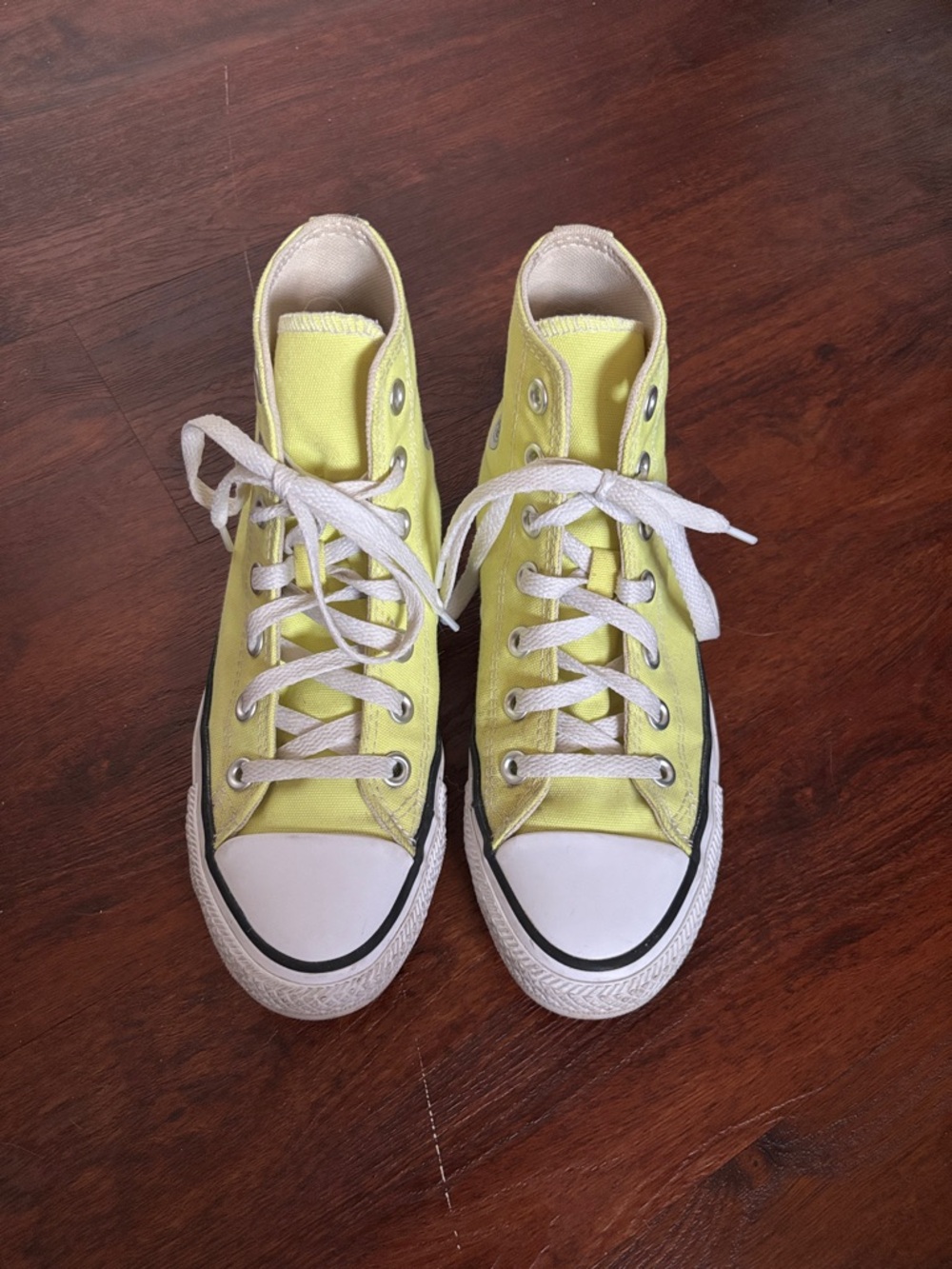 Converse Yellow High-Top Canvas Sneakers